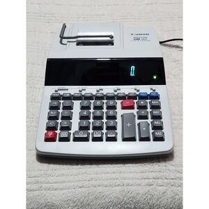 Canon MP27DII 12-digit 2 color Printing Desktop Calculator Clock & Calendar‎ EUC